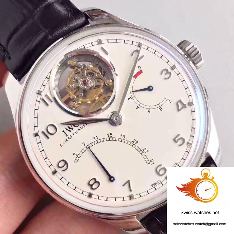 IWC Portugieser Tourbillon Mystere Retrograde IW504601 YL Factory White Dial 4 IWC Portugieser Tourbillon Mystere Retrograde IW504601 YL Factory White Dial 4