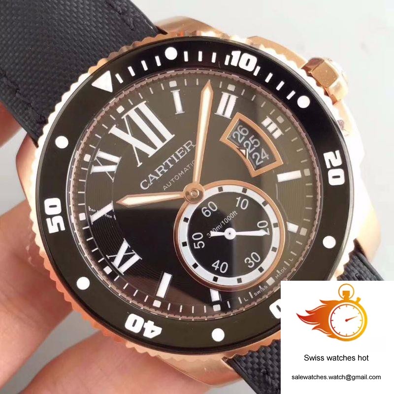 Calibre De Cartier Diver W7100052 42MM JF Factory Black Dial 4 Calibre De Cartier Diver W7100052 42MM JF Factory Black Dial 4