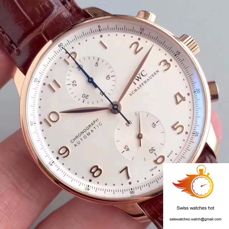 IWC Portugieser Chronograph IW371445 ZF Factory V2 Silver Dial 4 IWC Portugieser Chronograph IW371445 ZF Factory V2 Silver Dial 4