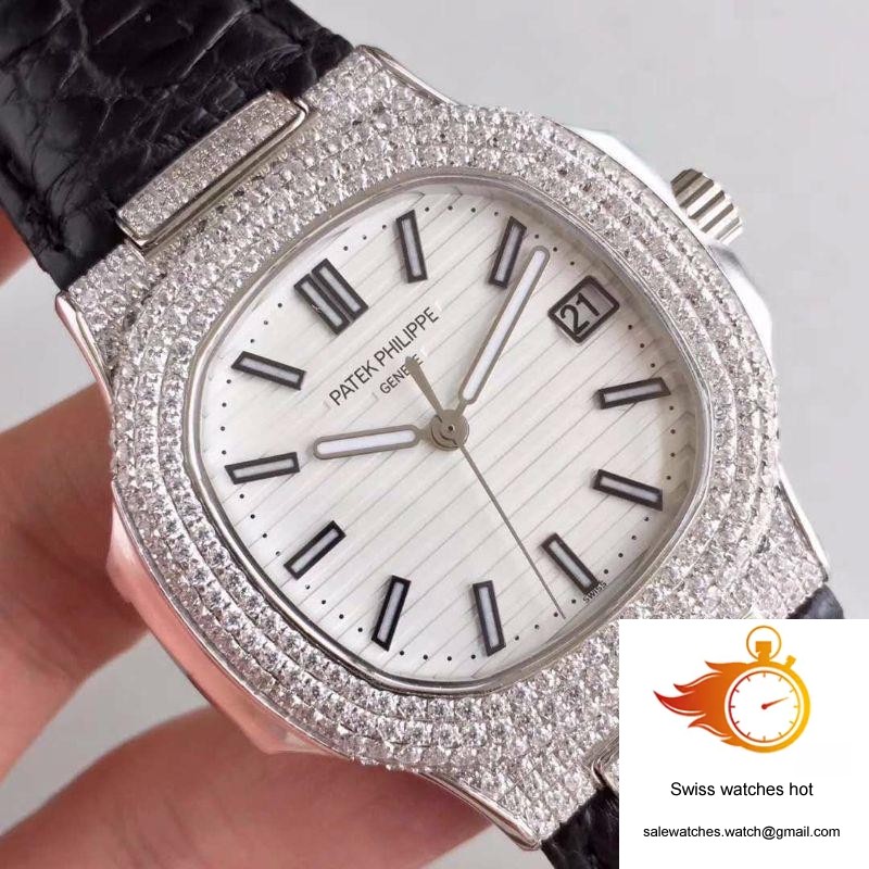 Patek Philippe Nautilus Jumbo 5719/1G-001 White Dial 4 Patek Philippe Nautilus Jumbo 5719/1G-001 White Dial 4