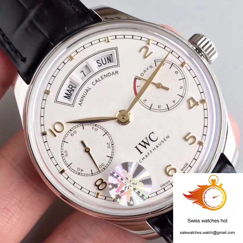 IWC Portugieser Annual Calendar IW503501 YL Factory White Dial 4 IWC Portugieser Annual Calendar IW503501 YL Factory White Dial 4