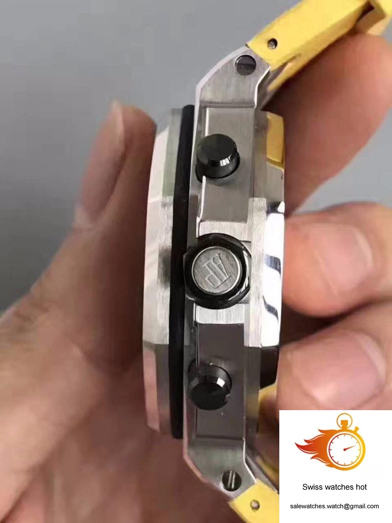 Audemars Piguet Royal Oak Offshore Diver Chronograph 26703ST.OO.A051CA.01 JF Factory Yellow Dial 4 Audemars Piguet Royal Oak Offshore Diver Chronograph 26703ST.OO.A051CA.01 JF Factory Yellow Dial 4