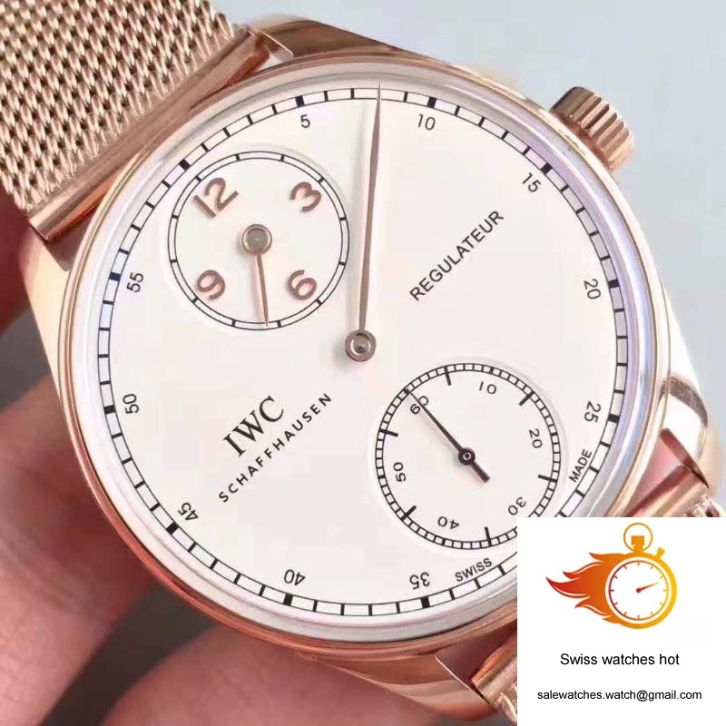 IWC Portugieser Regulateur IW544402 YL Factory White Dial 4 IWC Portugieser Regulateur IW544402 YL Factory White Dial 4
