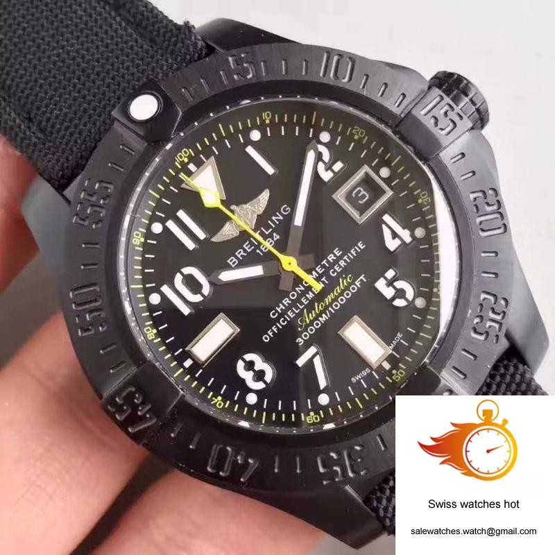 Breitling Avenger Seawolf Blacksteel Code Yellow M17330B2 GF Factory Black Dial 4 Breitling Avenger Seawolf Blacksteel Code Yellow M17330B2 GF Factory Black Dial 4