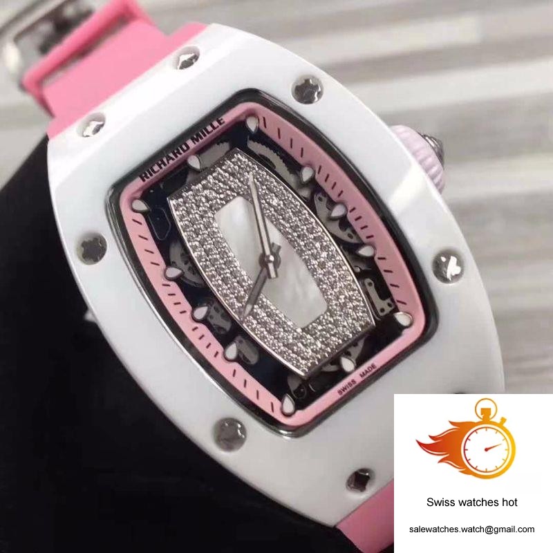 Richard Mille RM07 Ladies Pink Dial with Diamonds 4 Richard Mille RM07 Ladies Pink Dial with Diamonds 4