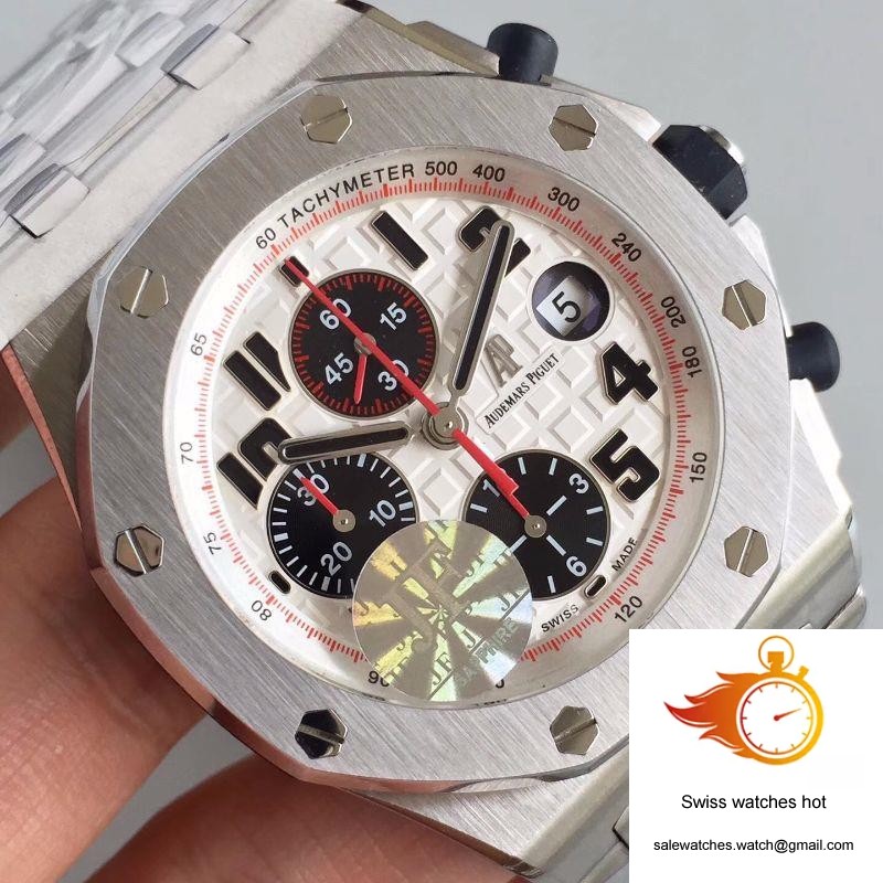 Audemars Piguet Royal Oak Offshore Panda 26170ST.OO.D101CR.02 JF Factory V2 White Dial 4 Audemars Piguet Royal Oak Offshore Panda 26170ST.OO.D101CR.02 JF Factory V2 White Dial 4