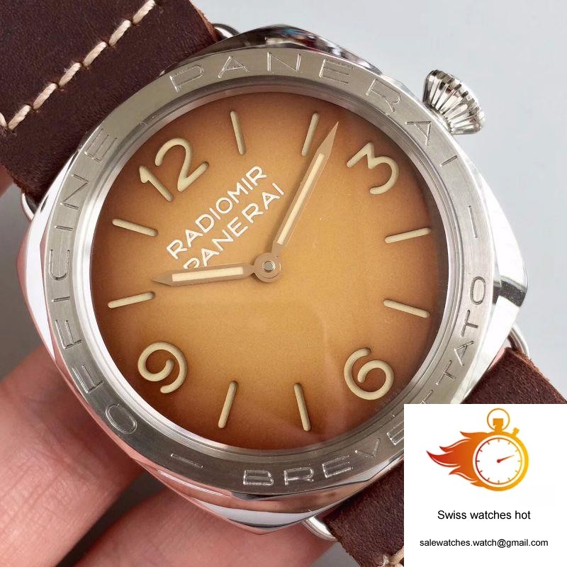 Panerai Radiomir 3 Days Acciaio Brevettato PAM687 ZF Factory Brown Dial 4 Panerai Radiomir 3 Days Acciaio Brevettato PAM687 ZF Factory Brown Dial 4