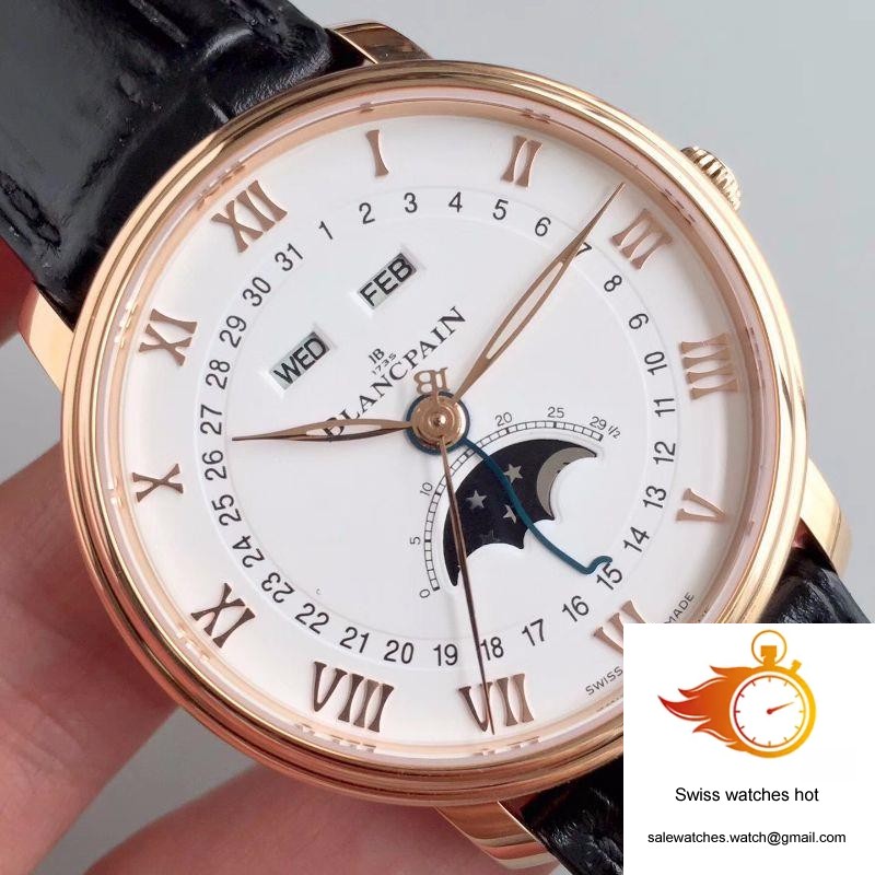 Blancpain Villeret 6654-3642-55B OM Factory White Dial 4 Blancpain Villeret 6654-3642-55B OM Factory White Dial 4