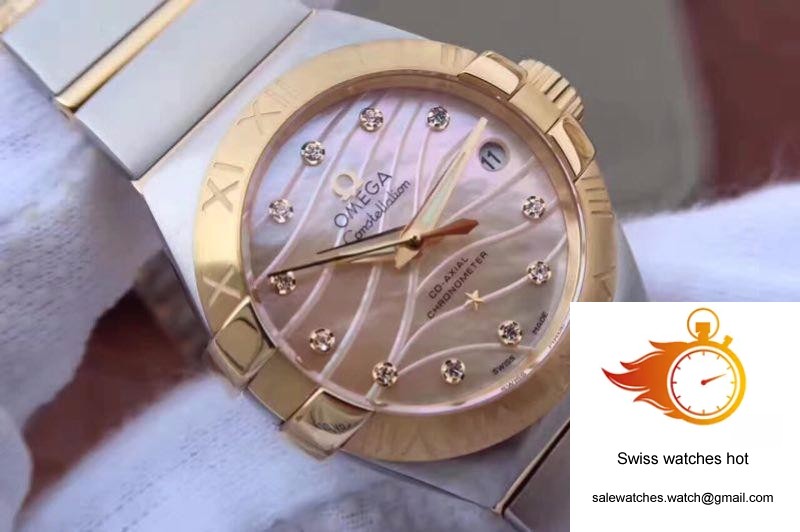 Omega Constellation Double Eagle Lady Yellow Mother-Of-Pearl Dial 27MM 3S Factory 4 Omega Constellation Double Eagle Lady Yellow Mother-Of-Pearl Dial 27MM 3S Factory 4