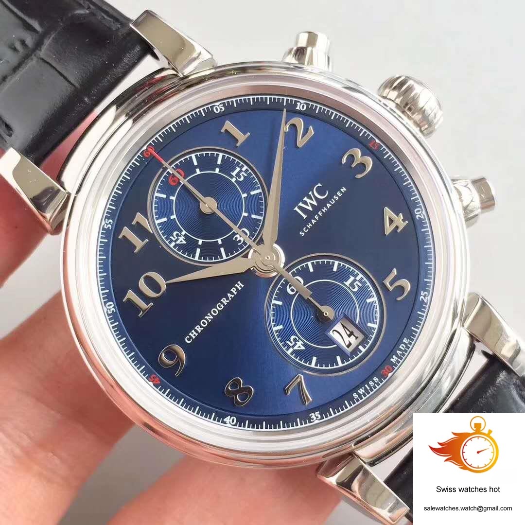 IWC Da Vinci Chronograph Edition Sport For Good Fundation IW393402 ZF Factory Blue Dial 4 IWC Da Vinci Chronograph Edition Sport For Good Fundation IW393402 ZF Factory Blue Dial 4
