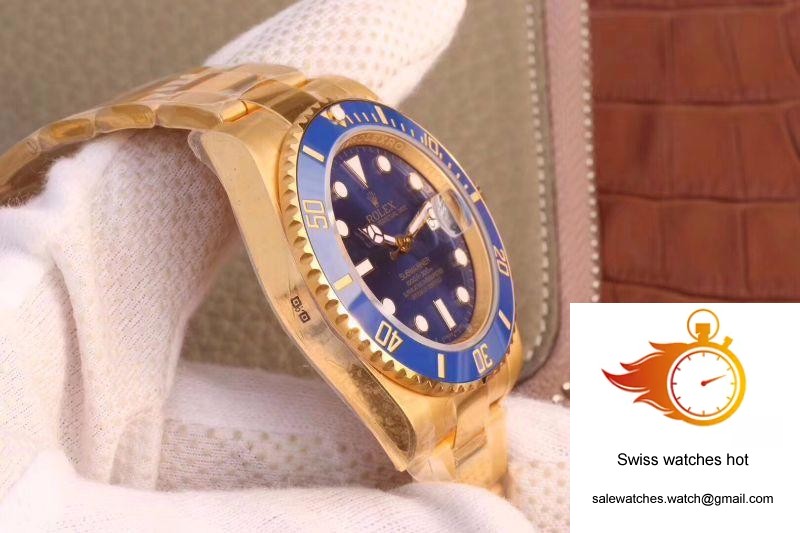 Rolex Submariner Date 116618LB VR Factory 18K Yellow Gold Wrapped Blue Dial 4 Rolex Submariner Date 116618LB VR Factory 18K Yellow Gold Wrapped Blue Dial 4