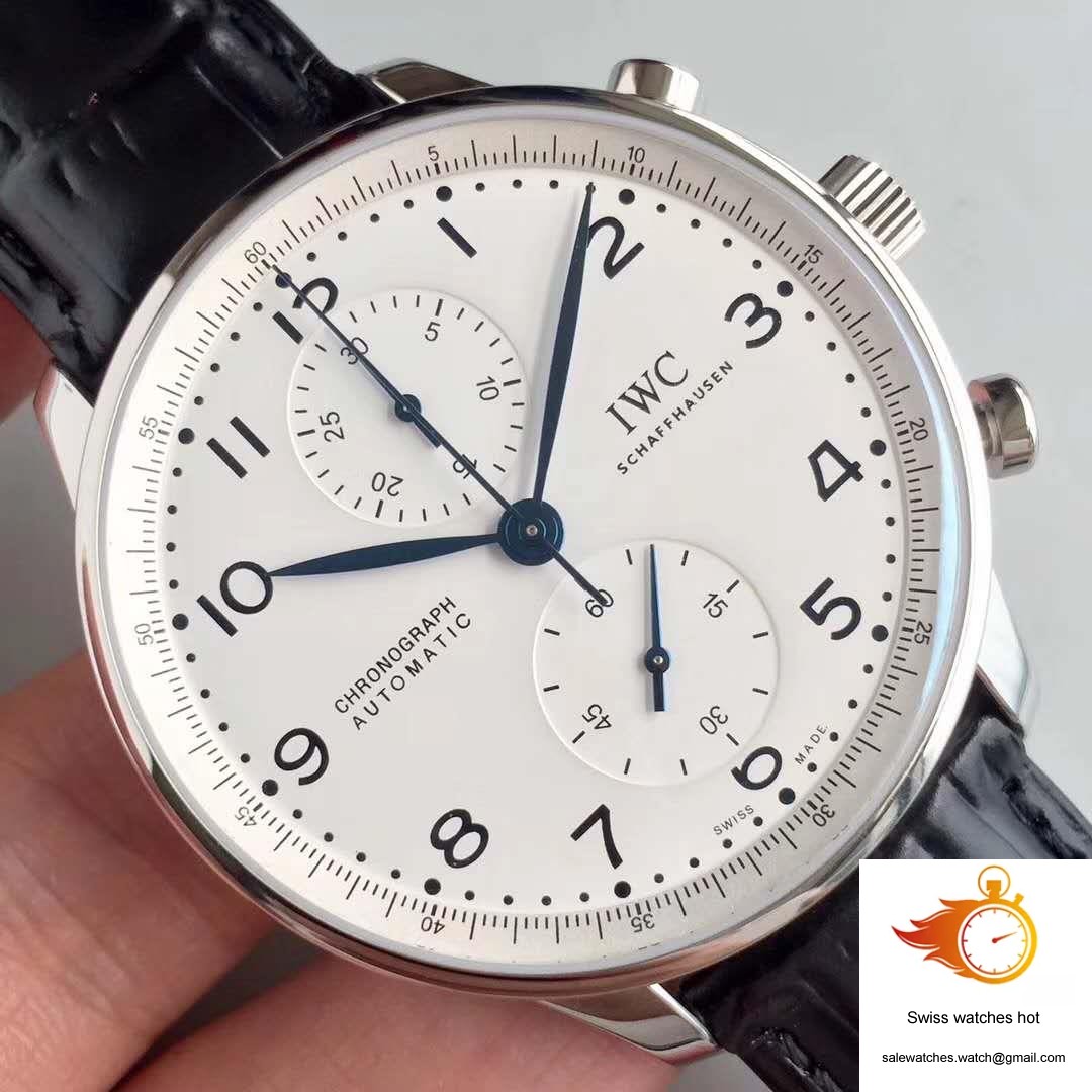 IWC Portugieser Chronograph Edition 150 Years IW371602 YL Factory White Dial 4 IWC Portugieser Chronograph Edition 150 Years IW371602 YL Factory White Dial 4