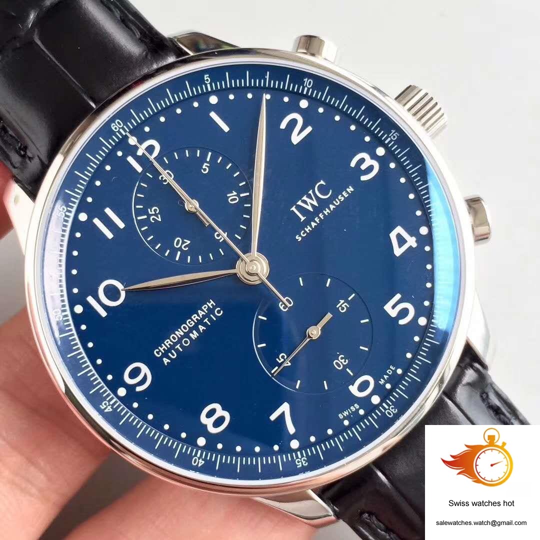 IWC Portugieser Chronograph Edition 150 Years IW371601 Blue Dial YL Factory 4 IWC Portugieser Chronograph Edition 150 Years IW371601 Blue Dial YL Factory 4