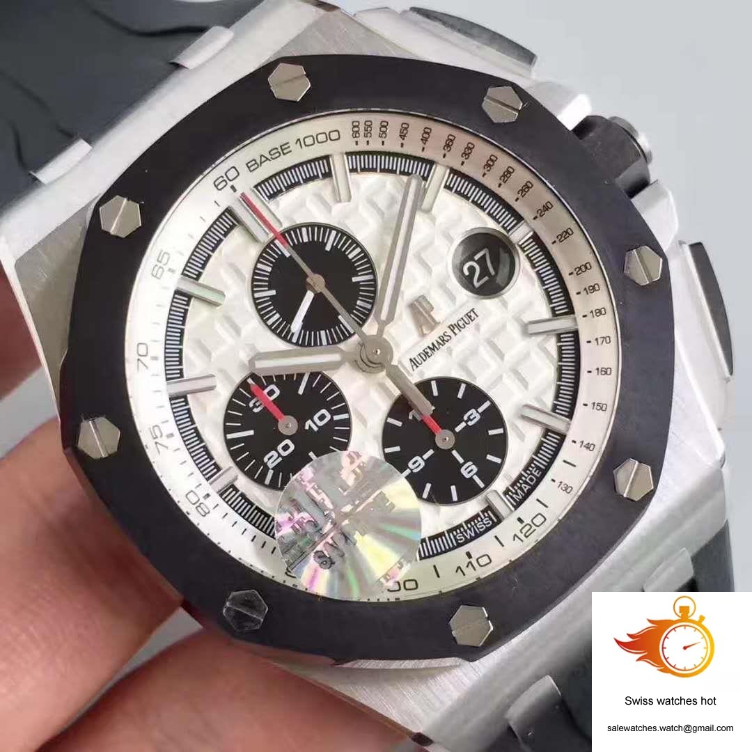 Audemars Piguet Royal Oak Offshore 26400SO.OO.A002CA.01 JF Factory V2 White Dial 4 Audemars Piguet Royal Oak Offshore 26400SO.OO.A002CA.01 JF Factory V2 White Dial 4