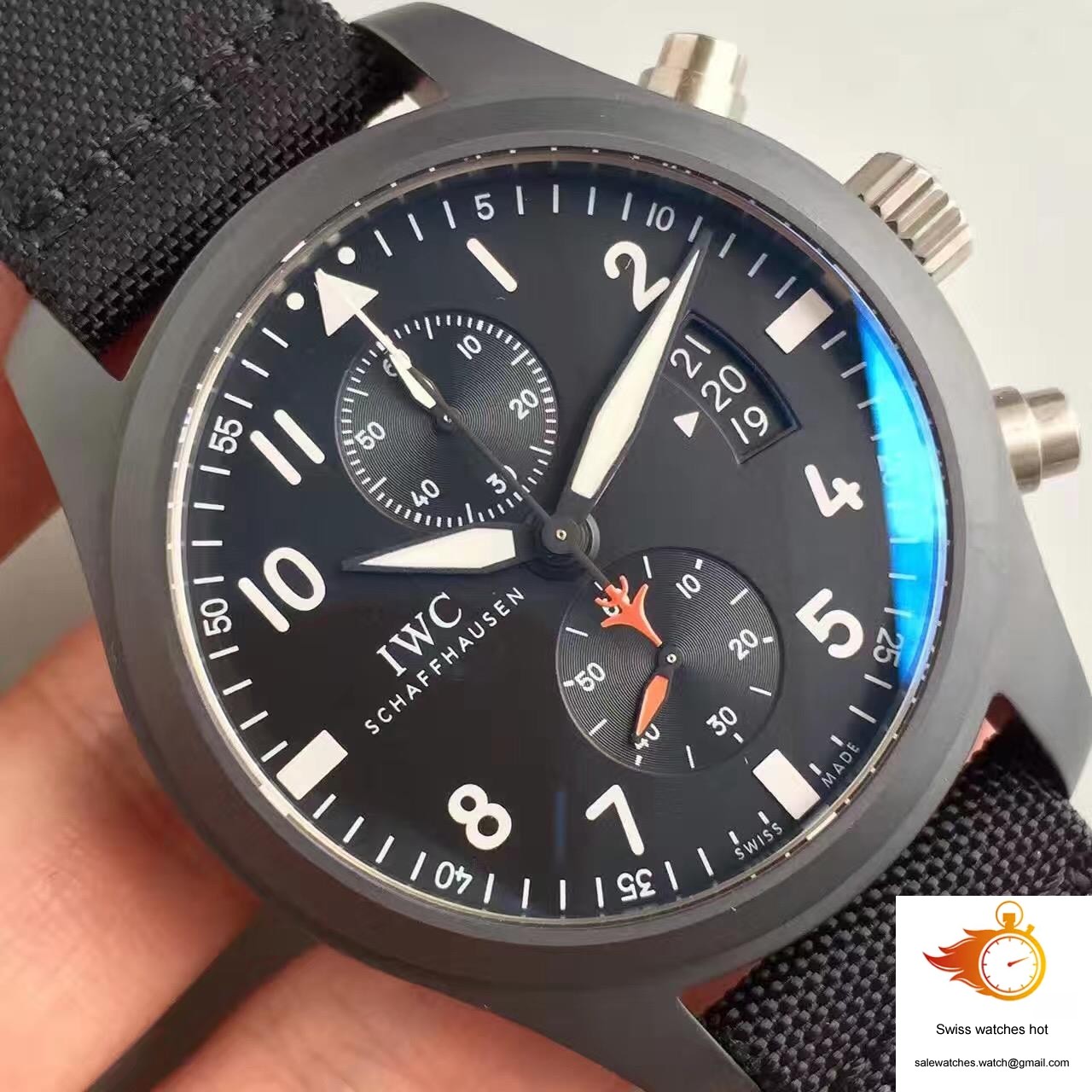 IWC Pilot Top Gun Chronograph IW389001 ZF Factory Anthracite Dial 4 IWC Pilot Top Gun Chronograph IW389001 ZF Factory Anthracite Dial 4