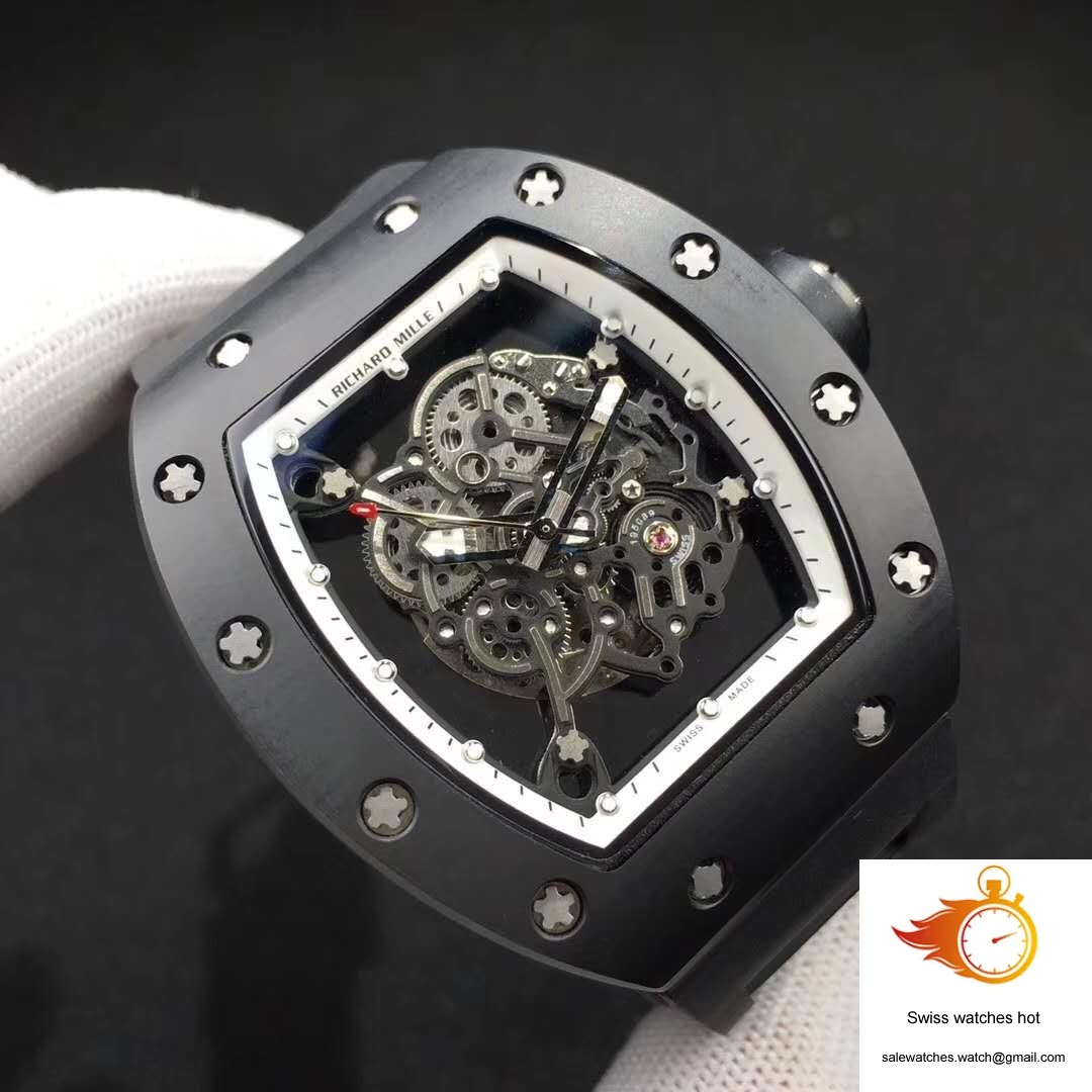 Richard Mille RM055 KV Factory Ceramic White Skeleton Dial 4 Richard Mille RM055 KV Factory Ceramic White Skeleton Dial 4