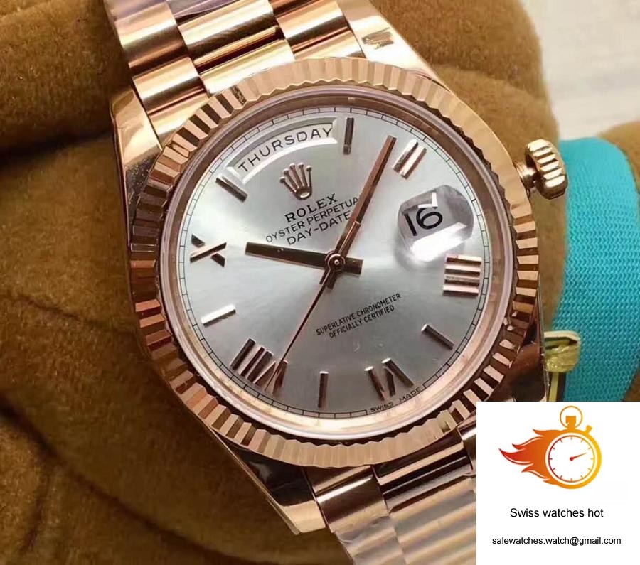 Rolex Day-Date 40 228235 Rose Gold 40MM EW Factory Sundust Dial 4 Rolex Day-Date 40 228235 Rose Gold 40MM EW Factory Sundust Dial 4