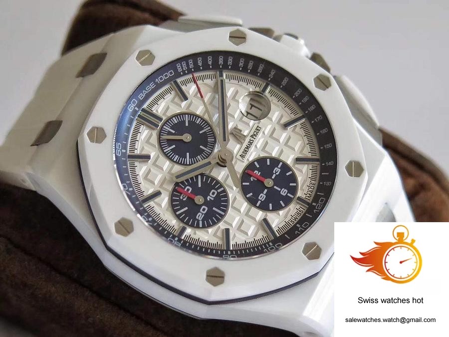 Audemars Piguet Royal Oak Offshore 26402CB.OO.A010CA.01 JF Factory V2 White Dial 4 Audemars Piguet Royal Oak Offshore 26402CB.OO.A010CA.01 JF Factory V2 White Dial 4