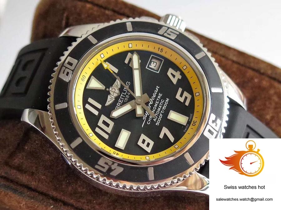 Breitling Superocean 42 Abyss Yellow A1736402/BA32 ZF Factory Black & Yellow Dial 4 Breitling Superocean 42 Abyss Yellow A1736402/BA32 ZF Factory Black & Yellow Dial 4