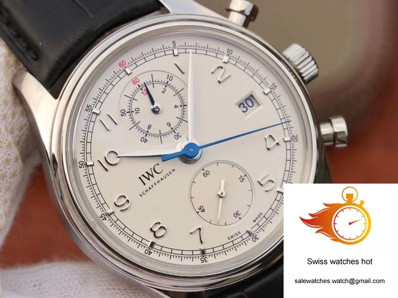 IWC Portugieser Chronograph Classic IW390403 ZF Factory White Dial 4 IWC Portugieser Chronograph Classic IW390403 ZF Factory White Dial 4