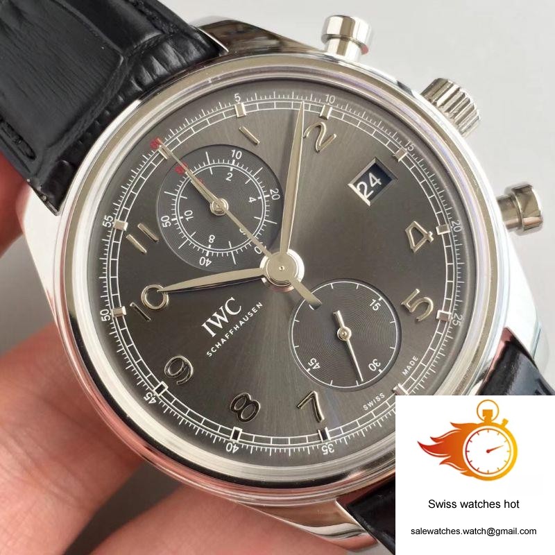 IWC Portugieser Chronograph Classic IW390404 ZF Factory Anthracite Dial 4 IWC Portugieser Chronograph Classic IW390404 ZF Factory Anthracite Dial 4