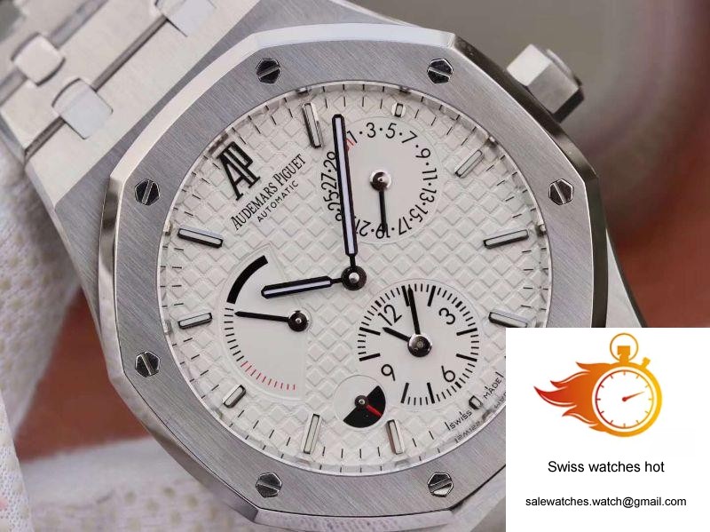 Audemars Piguet Royal Oak GMT 41MM 26120 White Dial TWA Factory 4 Audemars Piguet Royal Oak GMT 41MM 26120 White Dial TWA Factory 4