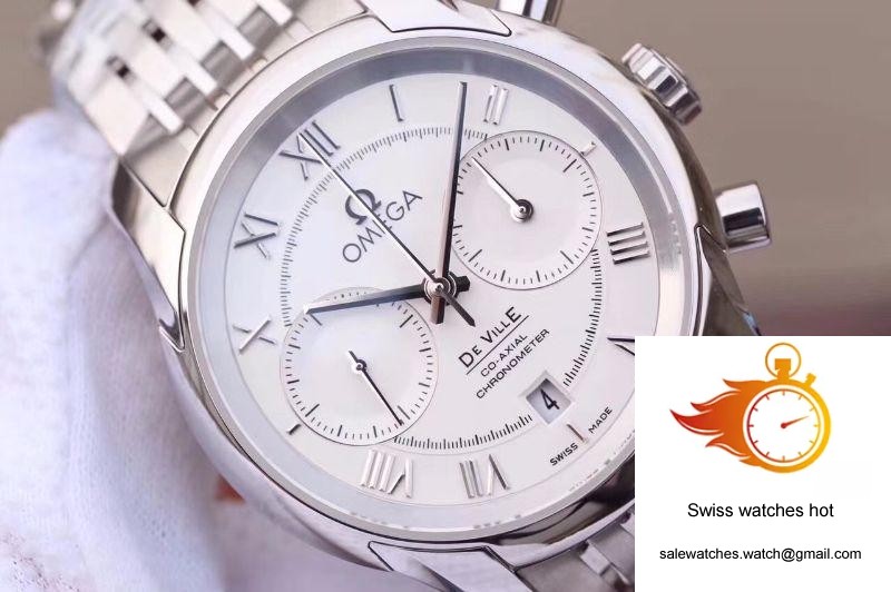 Omega De Ville Co-Axial Chronograph 42MM 431.10.42.51.02.001 OM Factory White Dial 4 Omega De Ville Co-Axial Chronograph 42MM 431.10.42.51.02.001 OM Factory White Dial 4