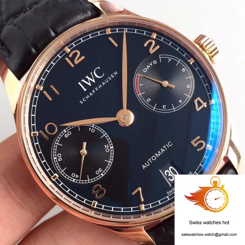 IWC Portuguese IW500701 ZF Factory Black Dial 4 IWC Portuguese IW500701 ZF Factory Black Dial 4