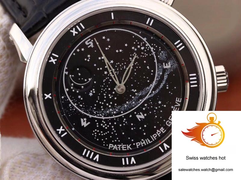 Patek Philippe Grand Complications Sky Moon Celestial 5102G Black Dial TW Factory 4 Patek Philippe Grand Complications Sky Moon Celestial 5102G Black Dial TW Factory 4