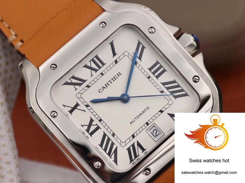 Cartier Santos De Cartier Large 2018 WSSA0009 KOR Factory White Dial 4 Cartier Santos De Cartier Large 2018 WSSA0009 KOR Factory White Dial 4