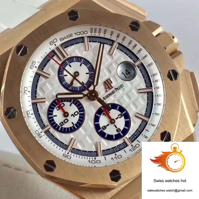 Audemars Piguet Royal Oak Offshore 50 Byblos Saint-Tropez 26408OR.OO.A010CA.01.99 JF Factory V2 White Dial 4 Audemars Piguet Royal Oak Offshore 50 Byblos Saint-Tropez 26408OR.OO.A010CA.01.99 JF Factory V2 White Dial 4