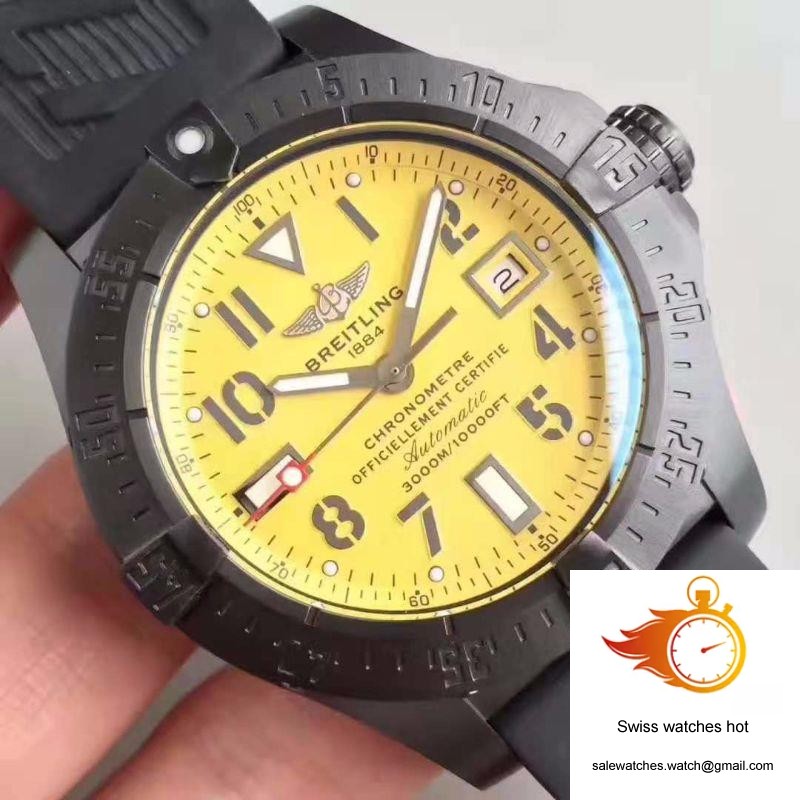 Breitling Avenger II Seawolf V1731110 BD74 109W M20BASA.1 GF Factory Yellow Dial 4 Breitling Avenger II Seawolf V1731110 BD74 109W M20BASA.1 GF Factory Yellow Dial 4