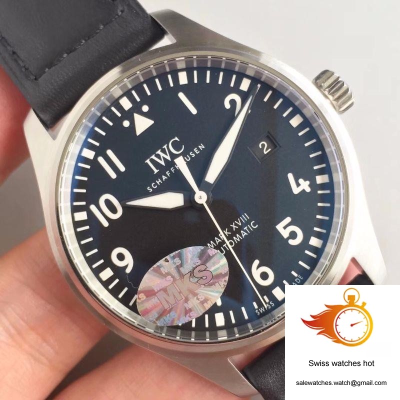 IWC Pilot Mark XVIII Edition Laureus Sport IW324703 MKS Factory V2 Blue Dial 4 IWC Pilot Mark XVIII Edition Laureus Sport IW324703 MKS Factory V2 Blue Dial 4