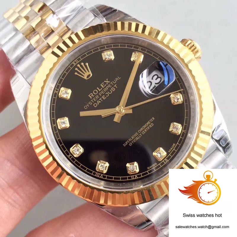 Rolex Datejust II M126333-0013 EW Factory Diamond-encrusted Black Dial 4 Rolex Datejust II M126333-0013 EW Factory Diamond-encrusted Black Dial 4