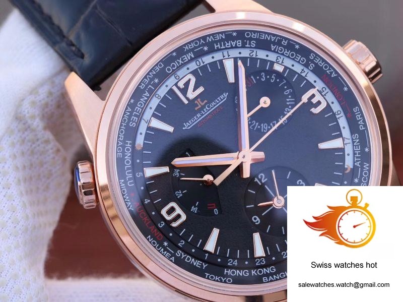 Jaeger-LeCoultre Polaris Geographic Rose Gold 904847J 42MM TWA Factory Black Dial 4 Jaeger-LeCoultre Polaris Geographic Rose Gold 904847J 42MM TWA Factory Black Dial 4