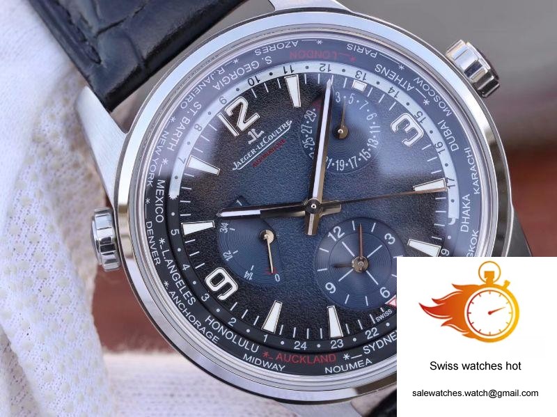 Jaeger-LeCoultre Polaris Geographic 904847J 42MM TWA Factory Black Blue Textured Dial 4 Jaeger-LeCoultre Polaris Geographic 904847J 42MM TWA Factory Black Blue Textured Dial 4