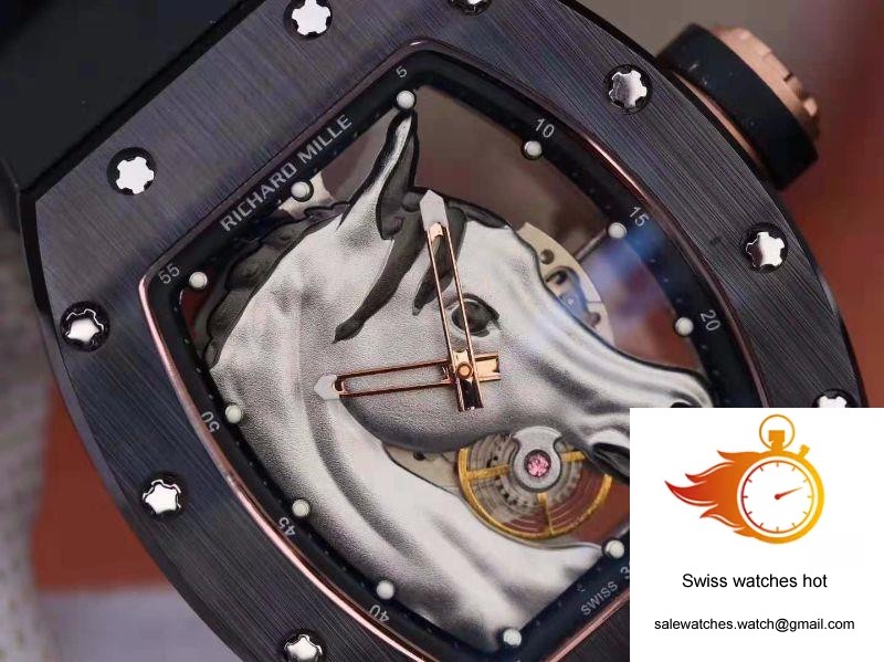 Richard Mille Polo Club Saint Tropez RM52-02 KV Factory White Horse Head Skeleton Dial 4 Richard Mille Polo Club Saint Tropez RM52-02 KV Factory White Horse Head Skeleton Dial 4