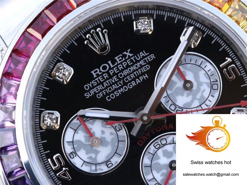 Rolex Daytona Cosmograph Rainbow 116595RBOW BL Factory Black Dial 4 Rolex Daytona Cosmograph Rainbow 116595RBOW BL Factory Black Dial 4