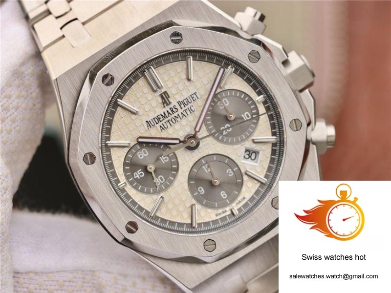 Audemars Piguet Royal Oak Chronograph 26331ST.OO.1220ST White Dial OM Factory 4 Audemars Piguet Royal Oak Chronograph 26331ST.OO.1220ST White Dial OM Factory 4