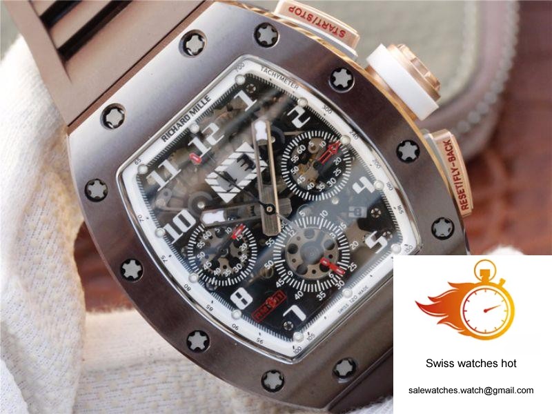 Richard Mille Chronograph RM011 KV Factory Brown Crystal Dial 4 Richard Mille Chronograph RM011 KV Factory Brown Crystal Dial 4