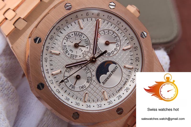 Audemars Piguet Royal Oak 41MM 26574OR.OO.1220OR.01 JF Factory White Dial 4 Audemars Piguet Royal Oak 41MM 26574OR.OO.1220OR.01 JF Factory White Dial 4