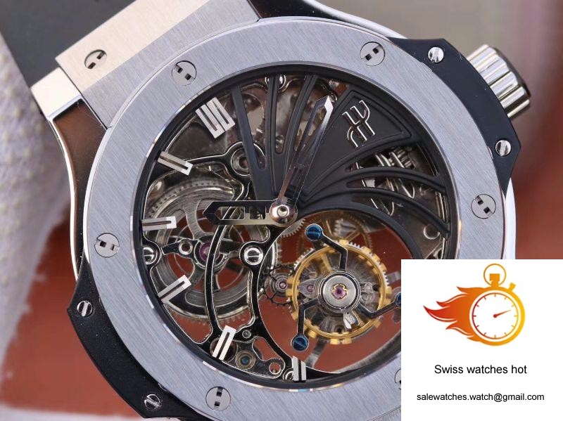Hublot Big Bang Hollow Tourbillon Stainless Steel Case Skeleton Dial 4 Hublot Big Bang Hollow Tourbillon Stainless Steel Case Skeleton Dial 4