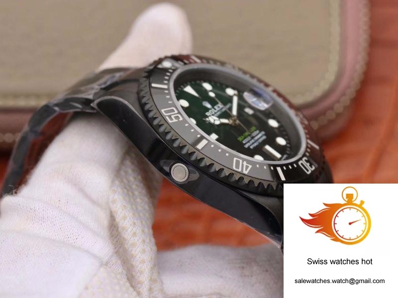 Rolex Sea-Dweller Deepsea 11666001 V2 Green Gradual Black Dial 4 Rolex Sea-Dweller Deepsea 11666001 V2 Green Gradual Black Dial 4