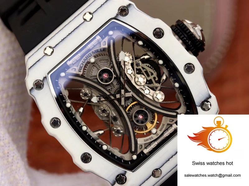 Richard Mille RM53-01 White Ceramic Case Skeleton Dial 4 Richard Mille RM53-01 White Ceramic Case Skeleton Dial 4