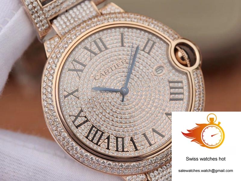 Ballon Bleu De Cartier W69006Z2 42mm TW Factory Rose Gold Diamonds Dial 4 Ballon Bleu De Cartier W69006Z2 42mm TW Factory Rose Gold Diamonds Dial 4