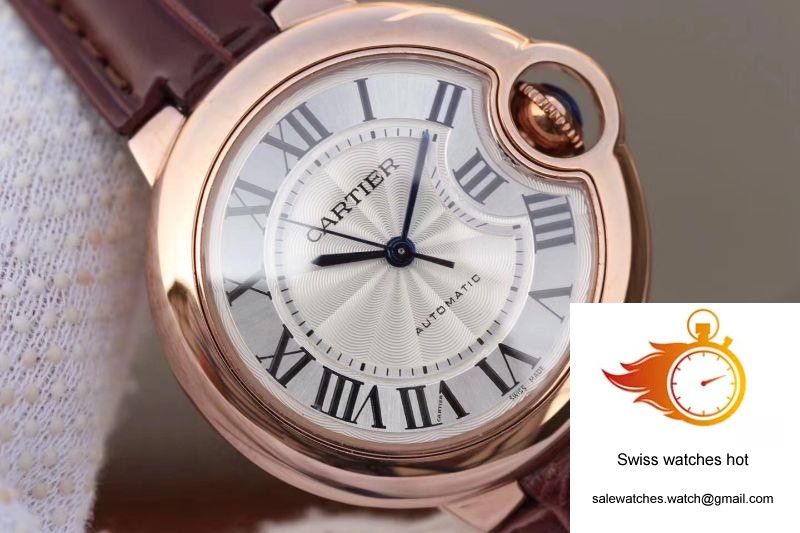 Ballon Bleu De Cartier Ladies 33mm V6 Factory 18K Rose Gold Case White Dial 4 Ballon Bleu De Cartier Ladies 33mm V6 Factory 18K Rose Gold Case White Dial 4
