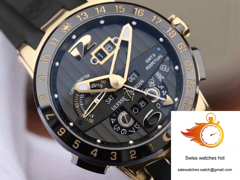 Ulysse Nardin El Toro 322-00-3 18K Yellow Gold Black Dial 4 Ulysse Nardin El Toro 322-00-3 18K Yellow Gold Black Dial 4