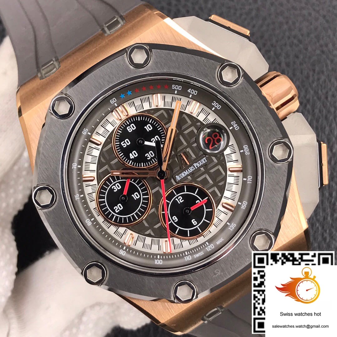 Audemars Piguet Royal Oak Offshore 26568OM.OO.A004CA.01 JF Factory Dark Grey Dial 4 Audemars Piguet Royal Oak Offshore 26568OM.OO.A004CA.01 JF Factory Dark Grey Dial 4