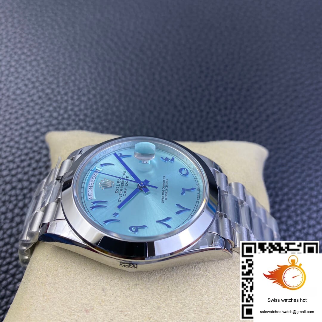 Rolex Day Date BP Factory Middle East Customization Stainless Steel Ice Blue Dial 4 Rolex Day Date BP Factory Middle East Customization Stainless Steel Ice Blue Dial 4