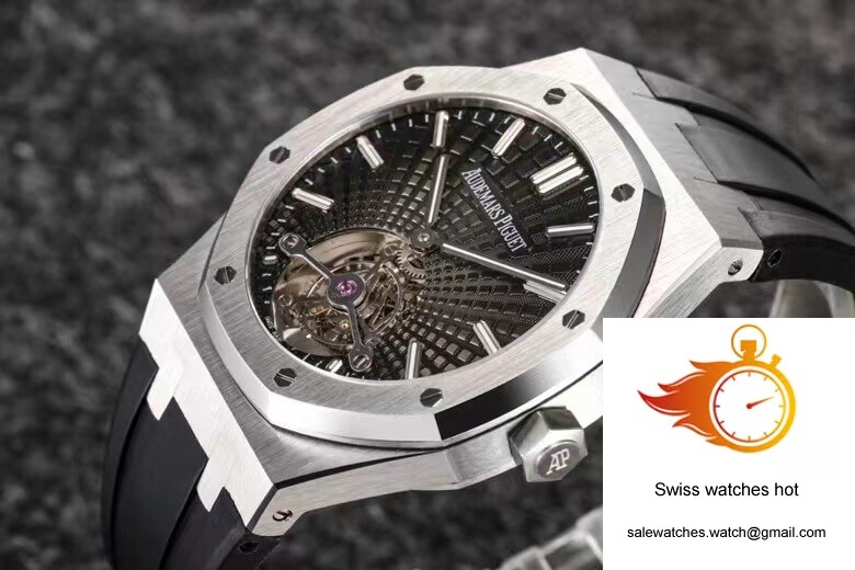 Audemars Piguet Royal Oak Tourbillon R8 Factory V3 Black Strap 4 Audemars Piguet Royal Oak Tourbillon R8 Factory V3 Black Strap 4